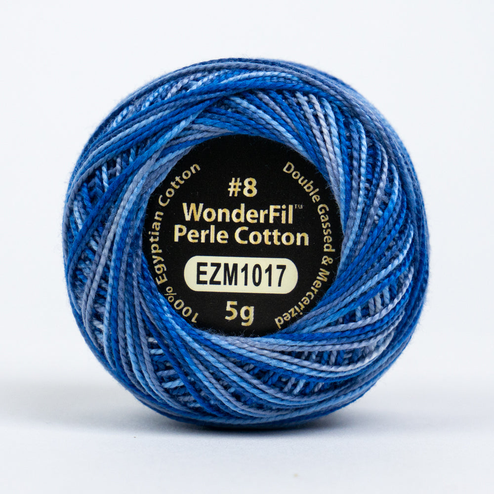 Wonderfil Eleganza Variegated Perle Cotton - Sea Depths (EZM1017)