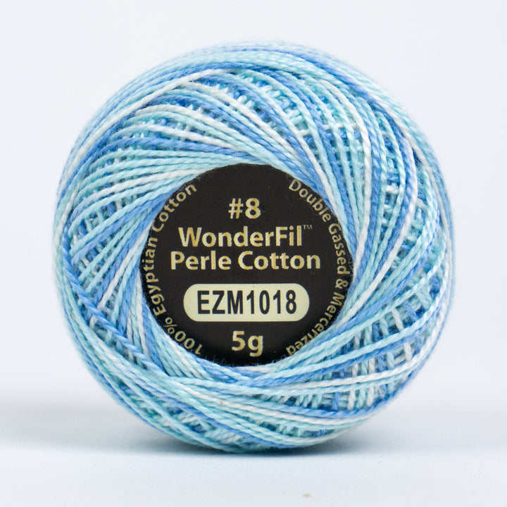 Wonderfil Eleganza Variegated Perle Cotton - Glacier (EZM1018)