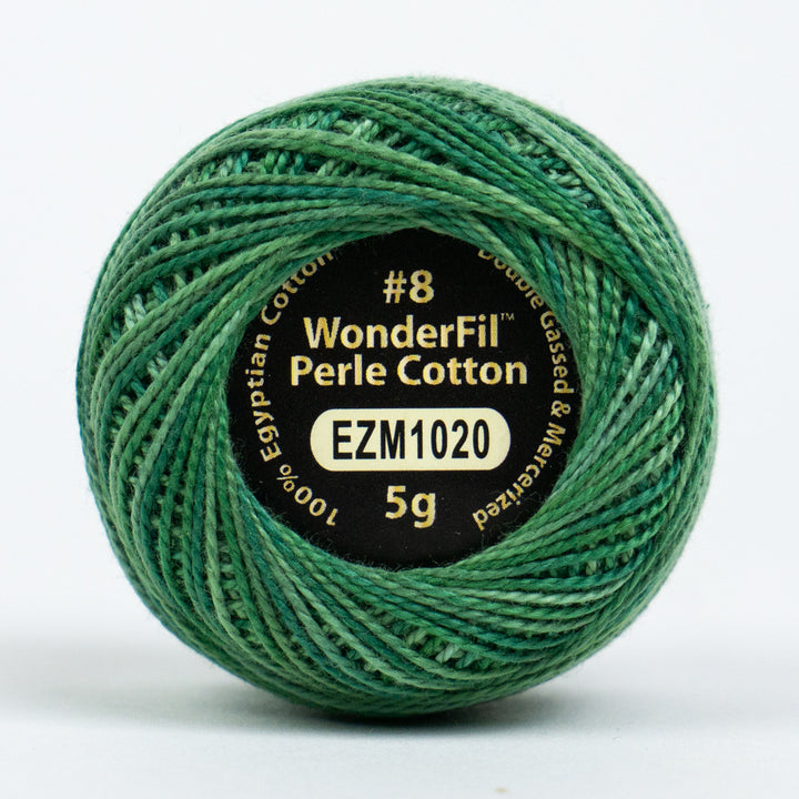 Wonderfil Eleganza Variegated Perle Cotton - Mossy Alcove (EZM1020)