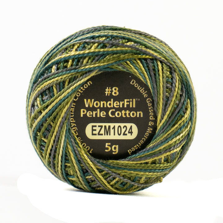 Wonderfil Eleganza Variegated Perle Cotton - Cedar Grove (EZM1024)