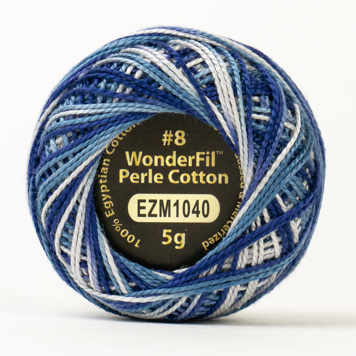 Wonderfil Eleganza Variegated Perle Cotton - Blizzard (EZM1040)