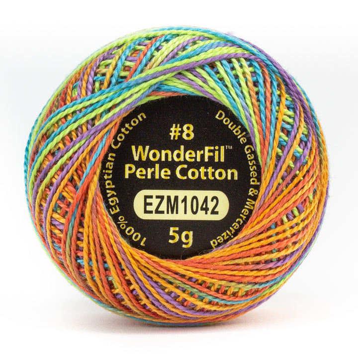 Wonderfil Eleganza Variegated Perle Cotton - Fruity Cereal (EZM1042)