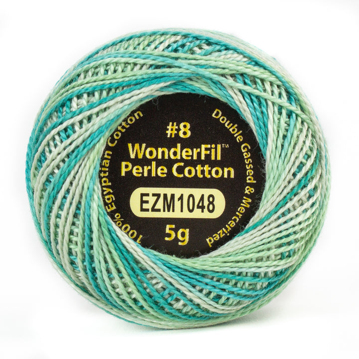 Wonderfil Eleganza Variegated Perle Cotton - Lakefront (EZM1048)