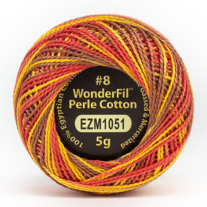 Wonderfil Eleganza Variegated Perle Cotton - Fire Breather (EZM1051)