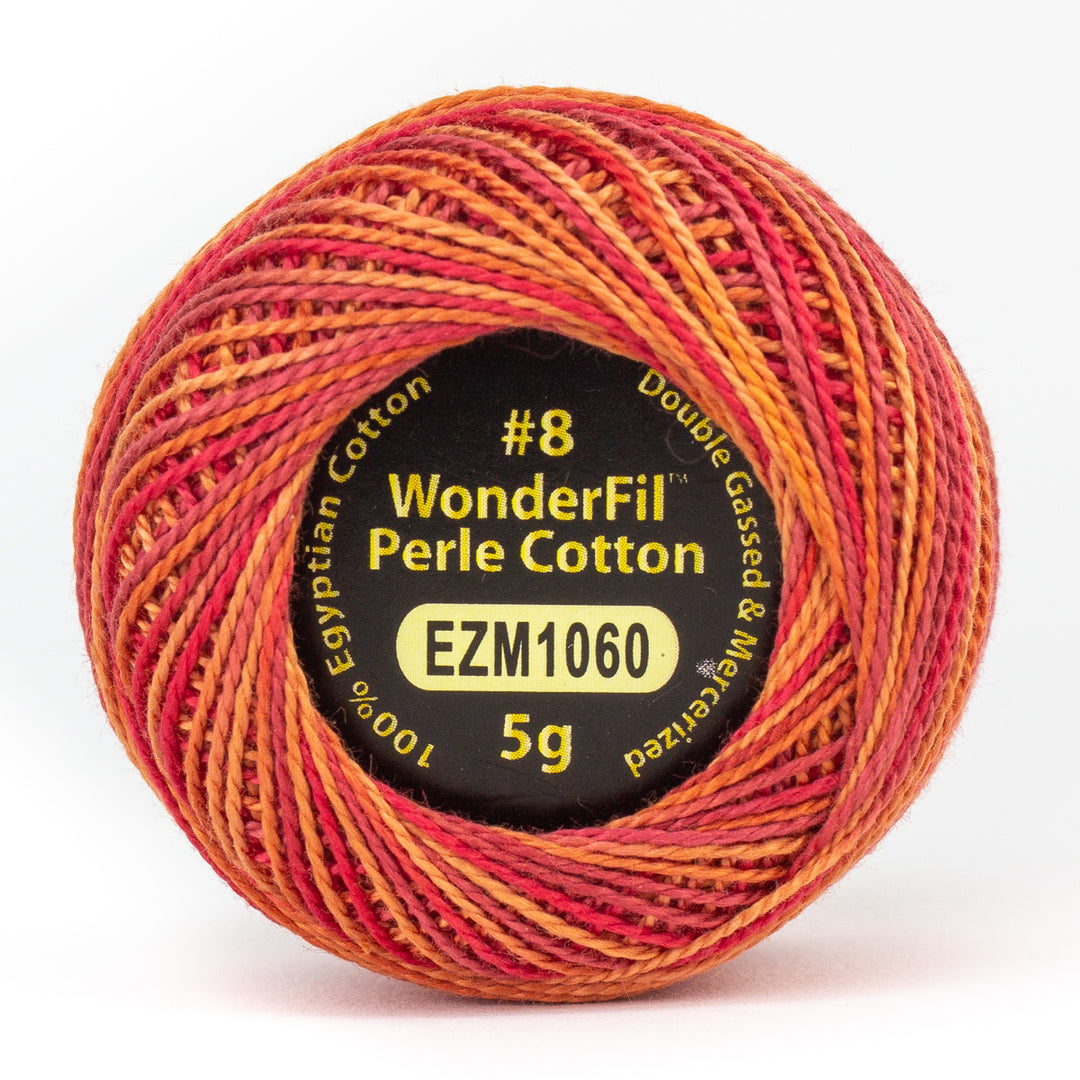 Wonderfil Eleganza Variegated Perle Cotton - Volcano (EZM1060)
