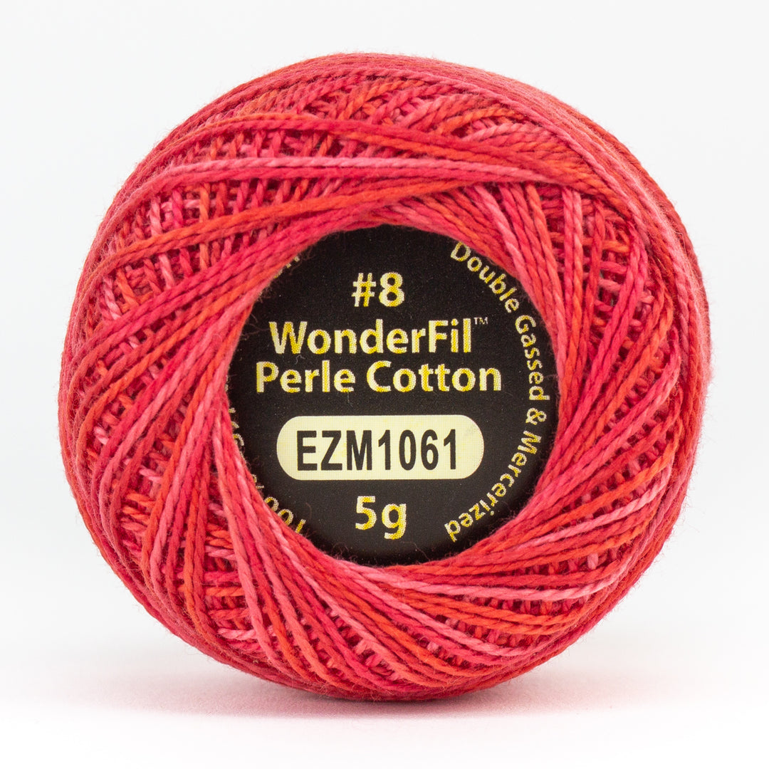 Wonderfil Eleganza Variegated Perle Cotton - Rose Bush (EZM1061)