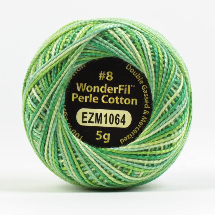 Wonderfil Eleganza Variegated Perle Cotton - Spring Green (EZM1064)