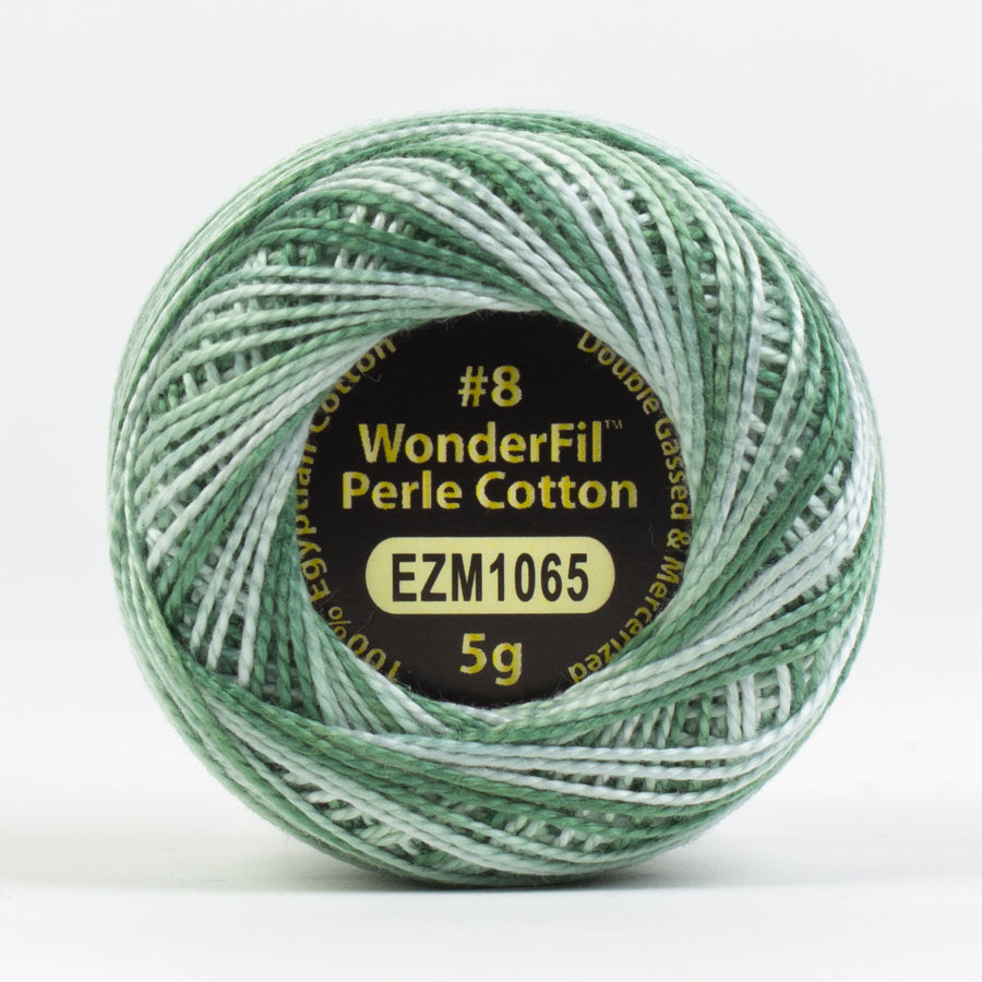 Wonderfil Eleganza Variegated Perle Cotton - Blue Spruce (EZM1065)