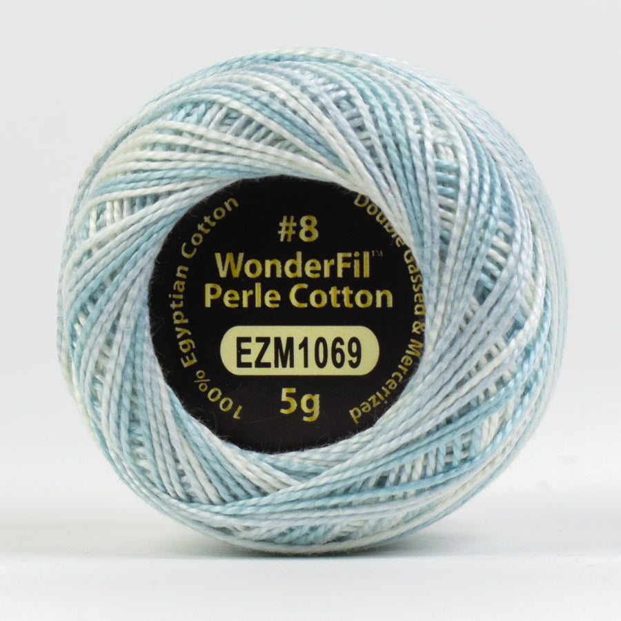 Wonderfil Eleganza Variegated Perle Cotton - Aqua Marine (EZM1069)