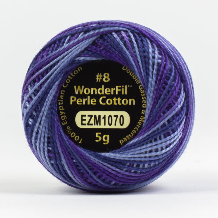 Wonderfil Eleganza Variegated Perle Cotton - Purple Haze (EZM1070)