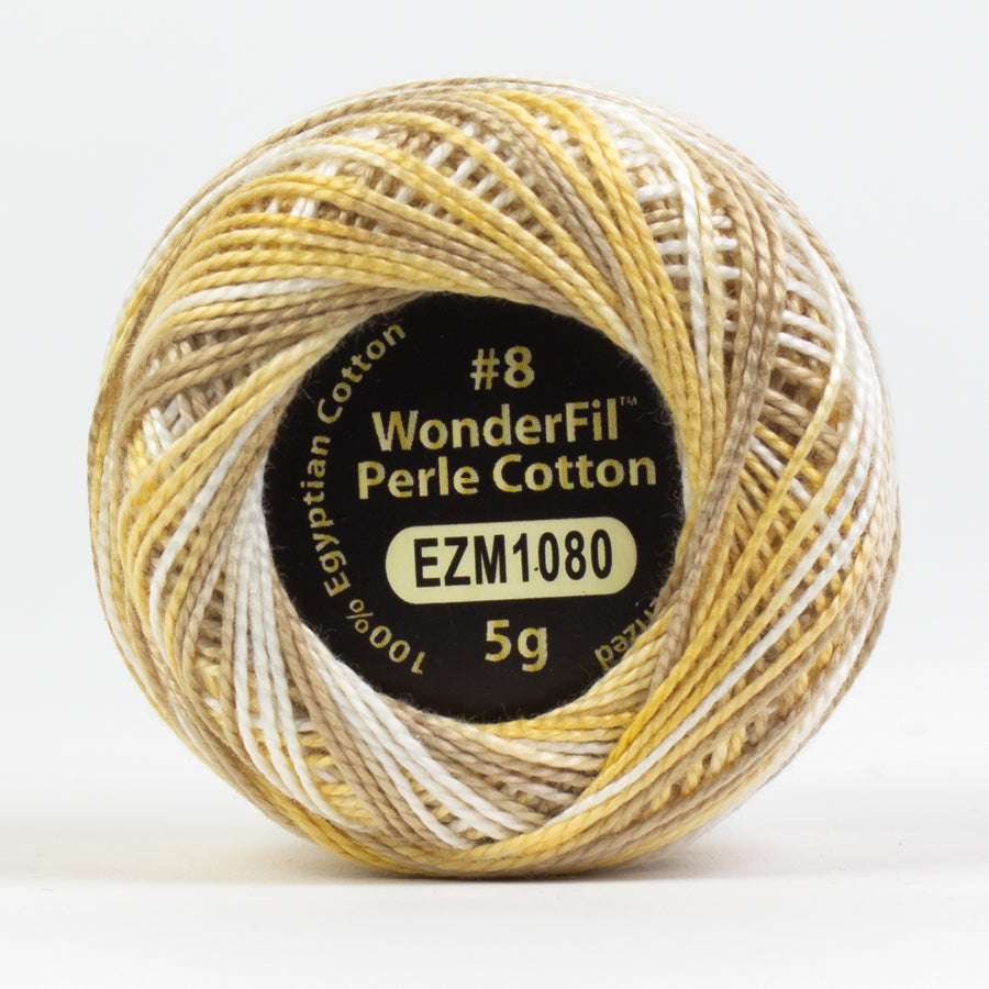 Wonderfil Eleganza Variegated Perle Cotton - Crème Brûlée (EZM1080)