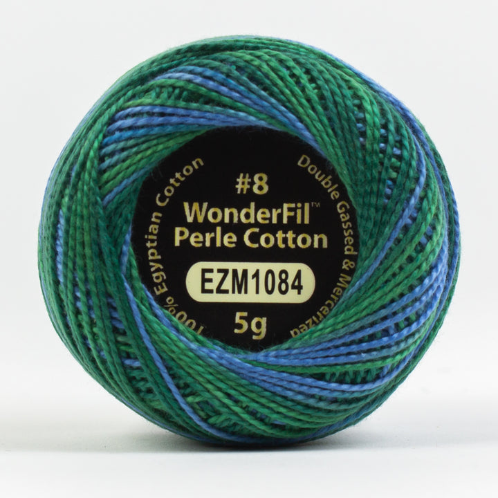Wonderfil Eleganza Variegated Perle Cotton - Ocean (EZM1084)