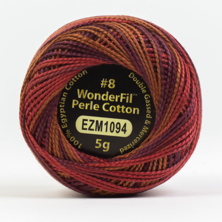 Wonderfil Eleganza Variegated Perle Cotton - Moody (EZM1094)