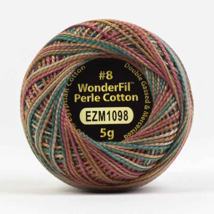 Wonderfil Eleganza Variegated Perle Cotton - Coppertone (EZM1098)