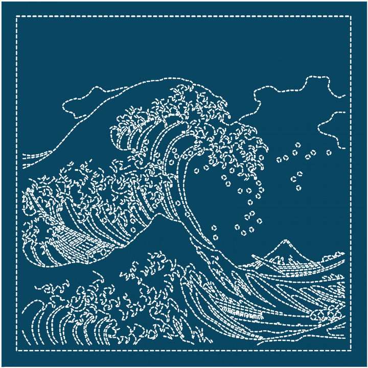 The Great Wave of Kanagawa Sashiko Sampler (2094)