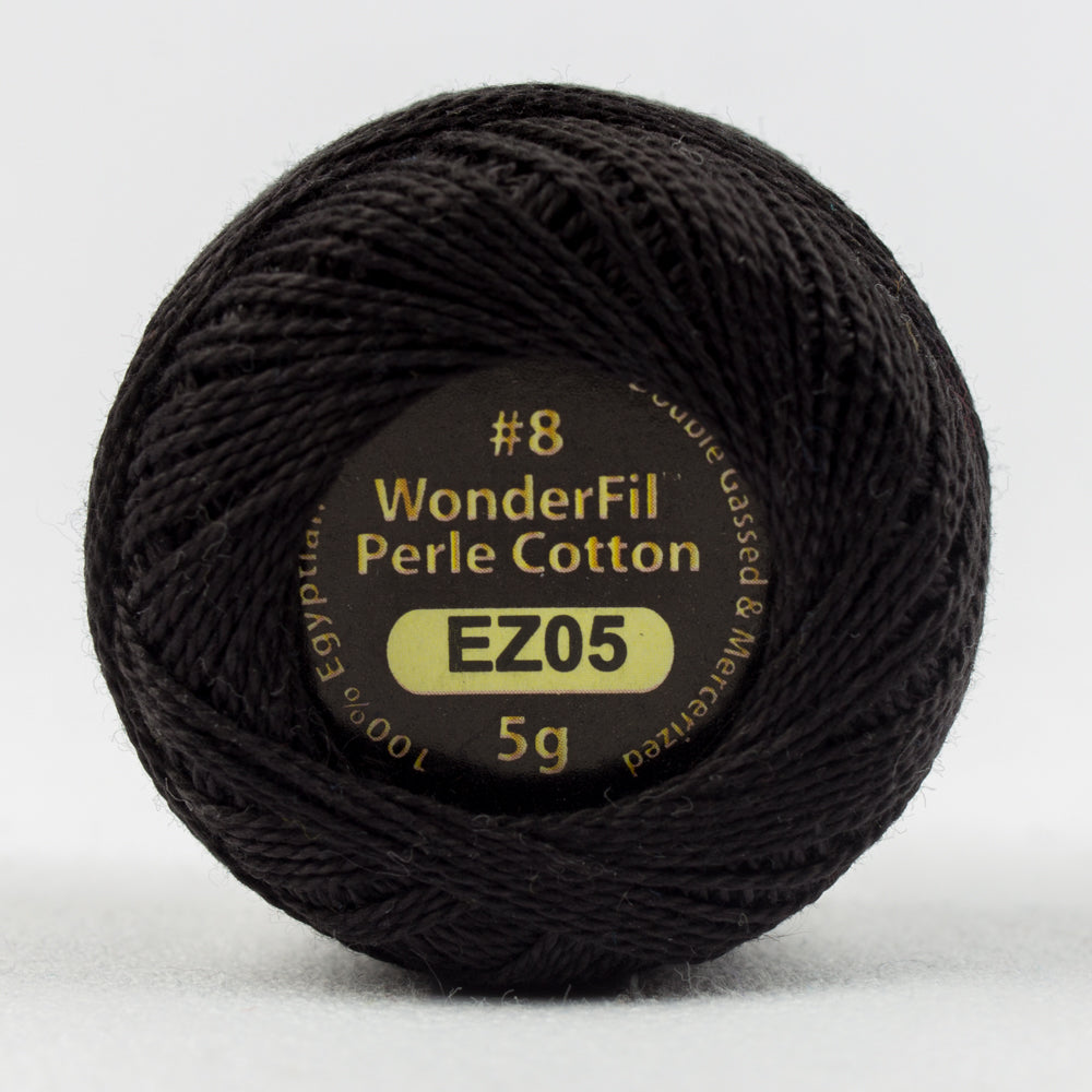 Wonderfil Eleganza Perle Cotton - Black Tie (EZ05)