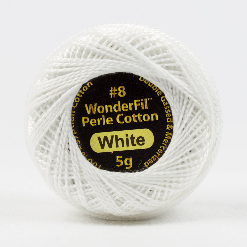 Wonderfil Eleganza Perle Cotton - White (EZ100)