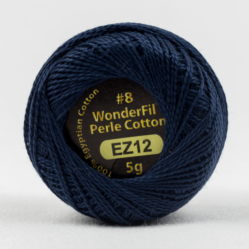 Wonderfil Eleganza Perle Cotton - Navy Blue (EZ12)
