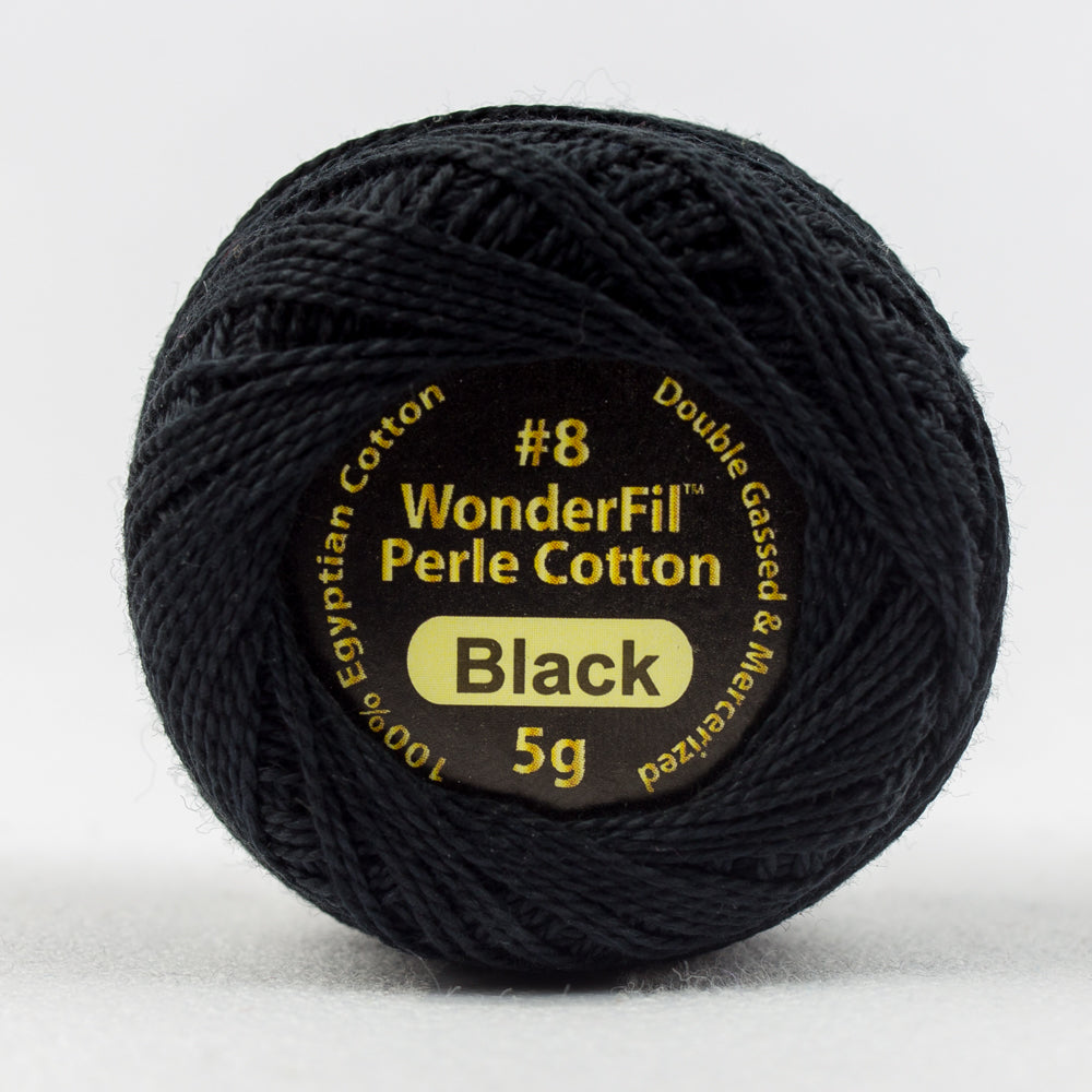 Wonderfil Eleganza Perle Cotton - Black (EZ200)