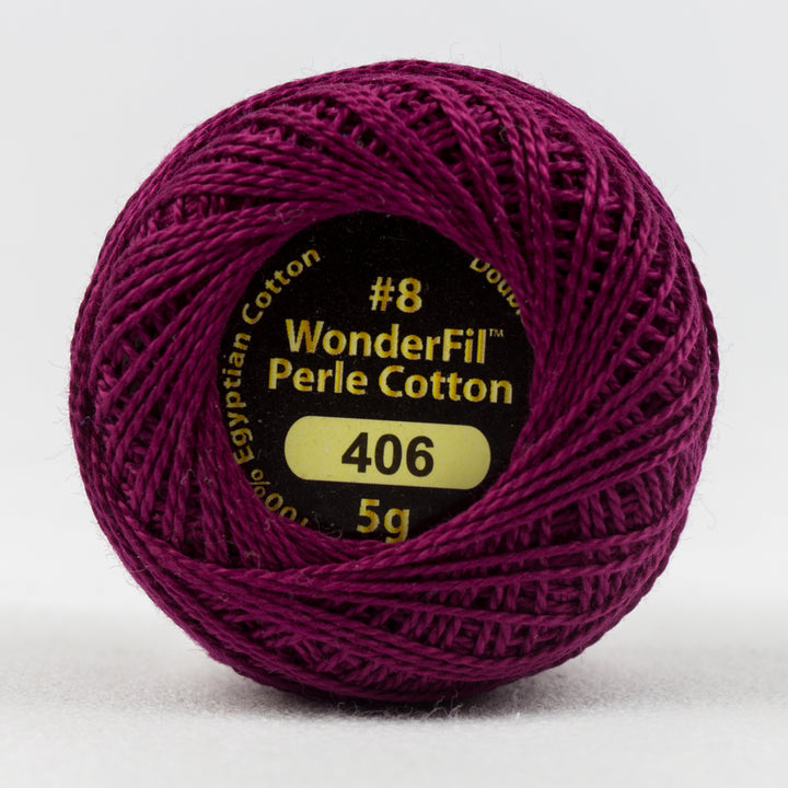 Wonderfil Eleganza Perle Cotton - Claret (EZ406)