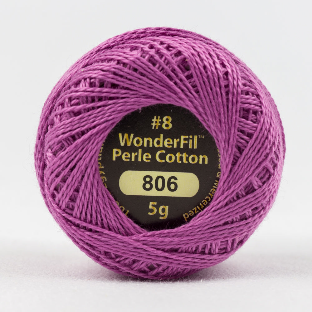 Wonderfil Eleganza Perle Cotton - Medium Violet Red (EZ806)