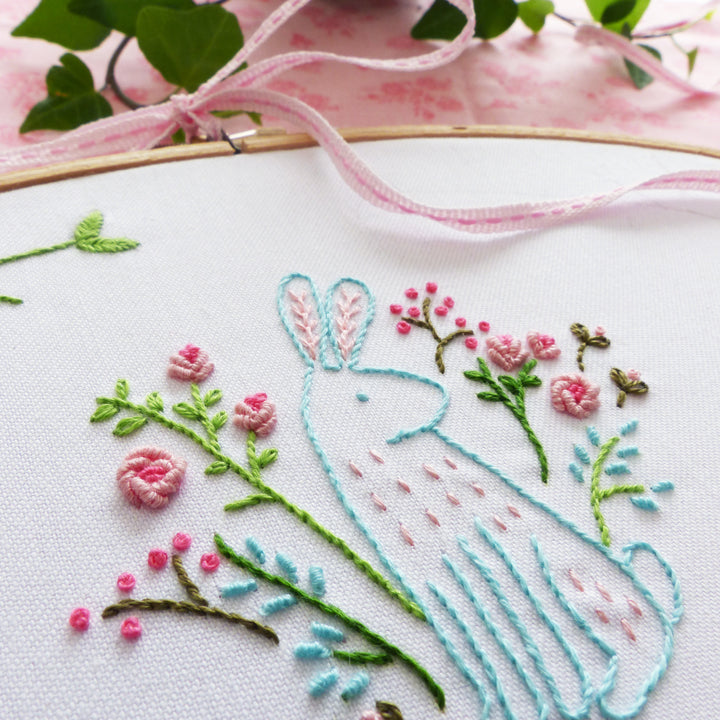Embroidery Kit : Easter Bunny by Tamar Nahir Embroidery Kit - Snuggly Monkey