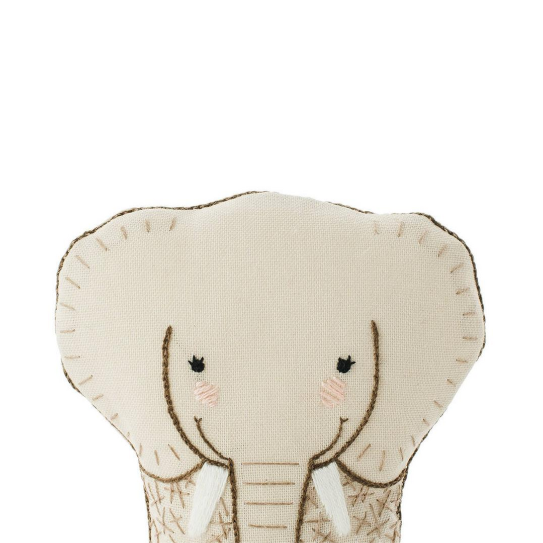 Elephant Plushie Embroidery Kit by Kiriki Press Embroidery Kit - Snuggly Monkey