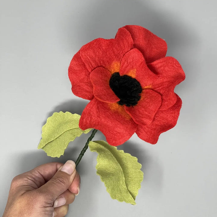 Felt Flower Craft Kit - Poppy