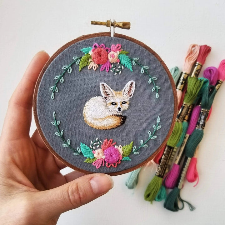 Fennec Fox Embroidery Kit