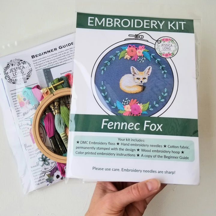 Fennec Fox Embroidery Kit