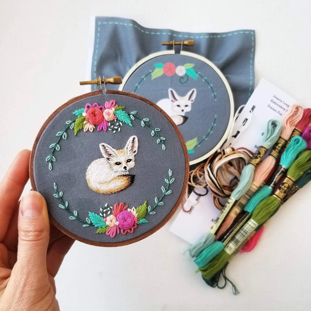 Fennec Fox Embroidery Kit