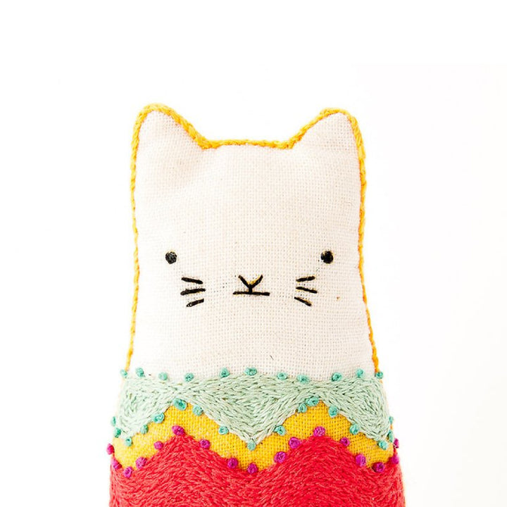 Fiesta Cat Plushie Embroidery Kit
