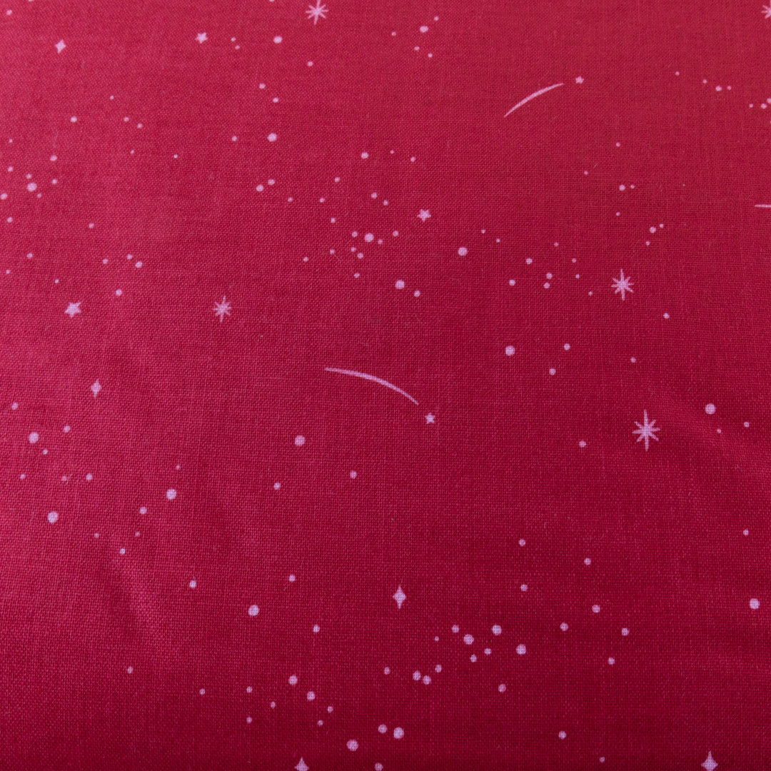 FIGO Fabrics Lucky Charms - Shooting Stars in Red