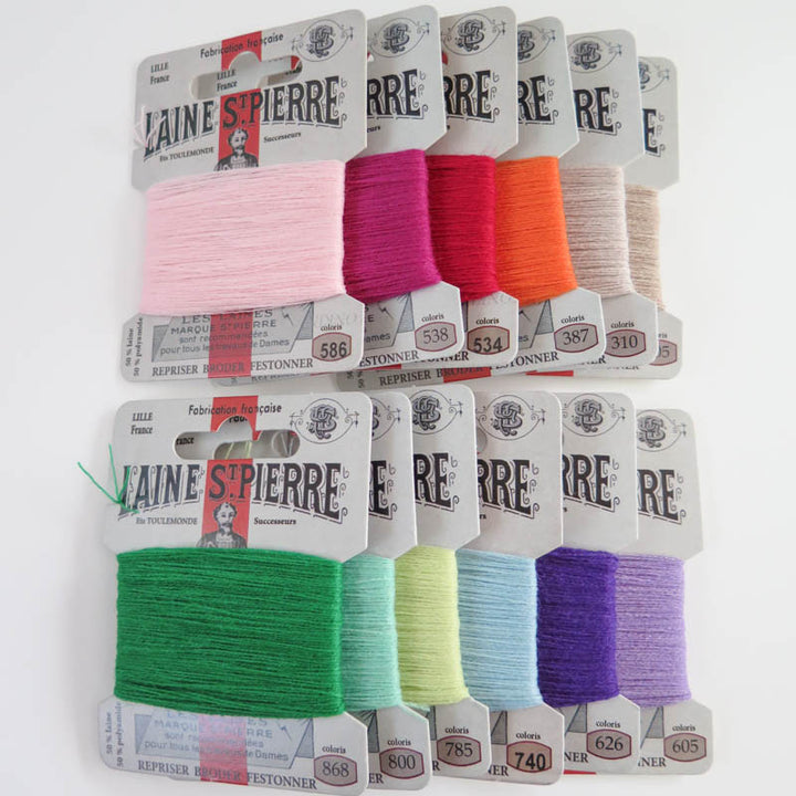 Laine St. Pierre Wool Thread Set - Modern Colors Floss - Snuggly Monkey