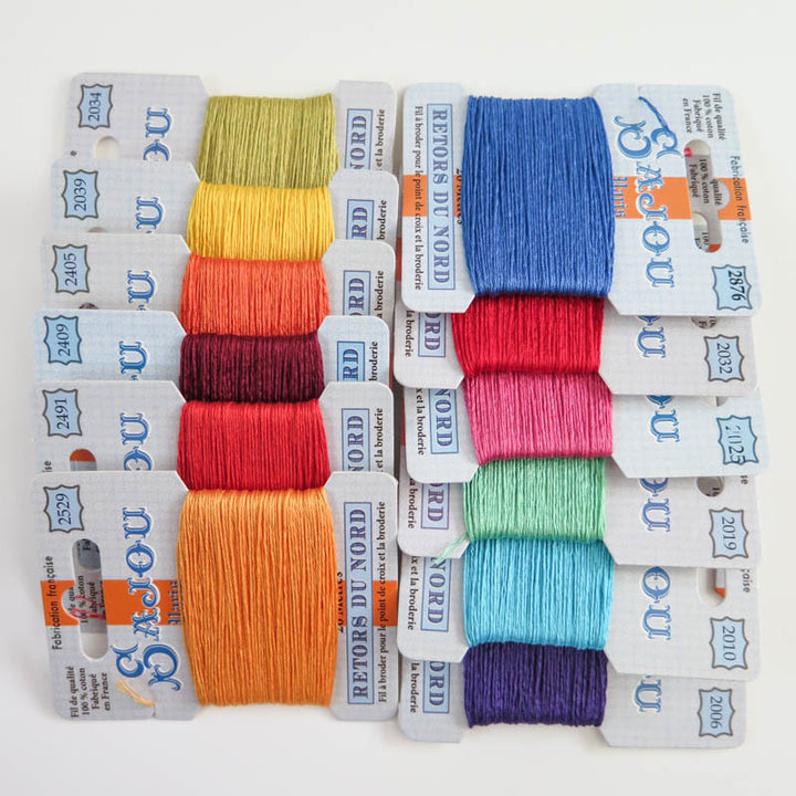 Retors de Nord Embroidery Floss Kit - Modern Colors Floss - Snuggly Monkey