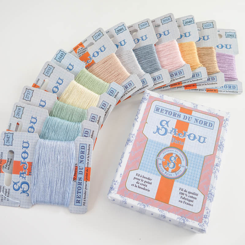 Retors de Nord Embroidery Floss Kit - Pastel Colors Floss - Snuggly Monkey