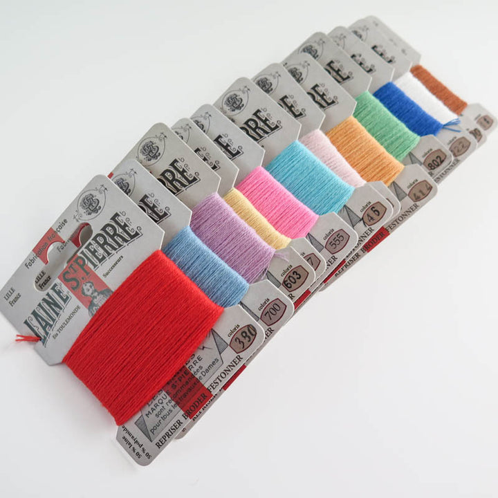 Laine St. Pierre Wool Thread Set - Spring Colors Floss - Snuggly Monkey