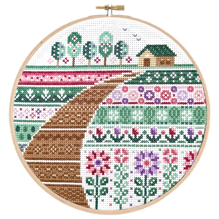 Flower Farm Cross Stitch Kit