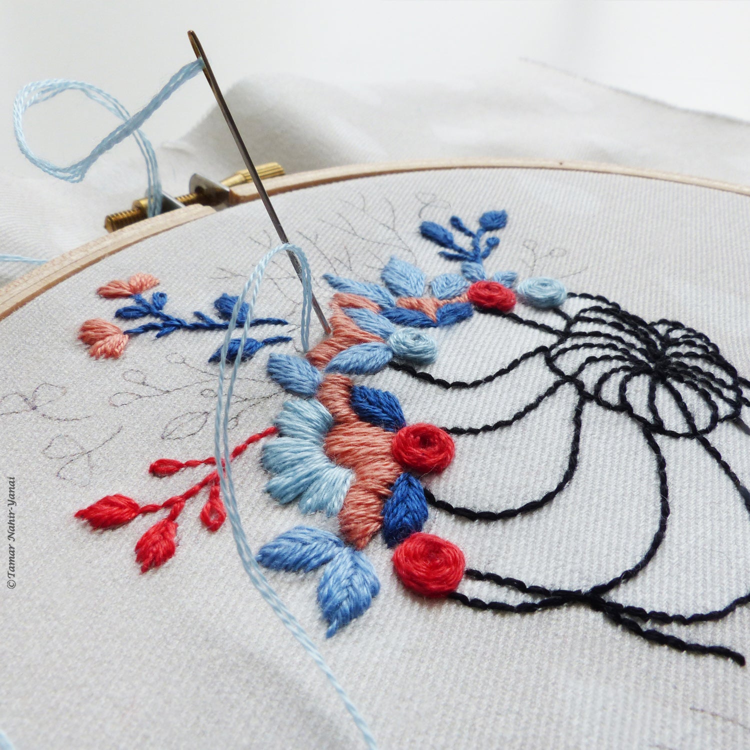 Flower Crown Lady Embroidery Kit – Snuggly Monkey