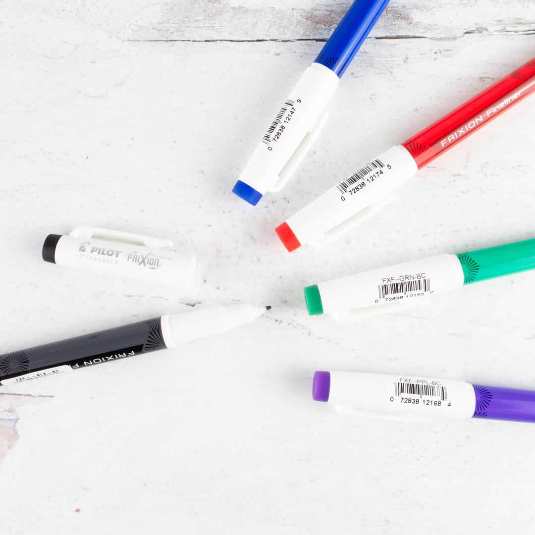 Pilot FriXion Fineliner Erasable Marker Pens in Assorted Colors