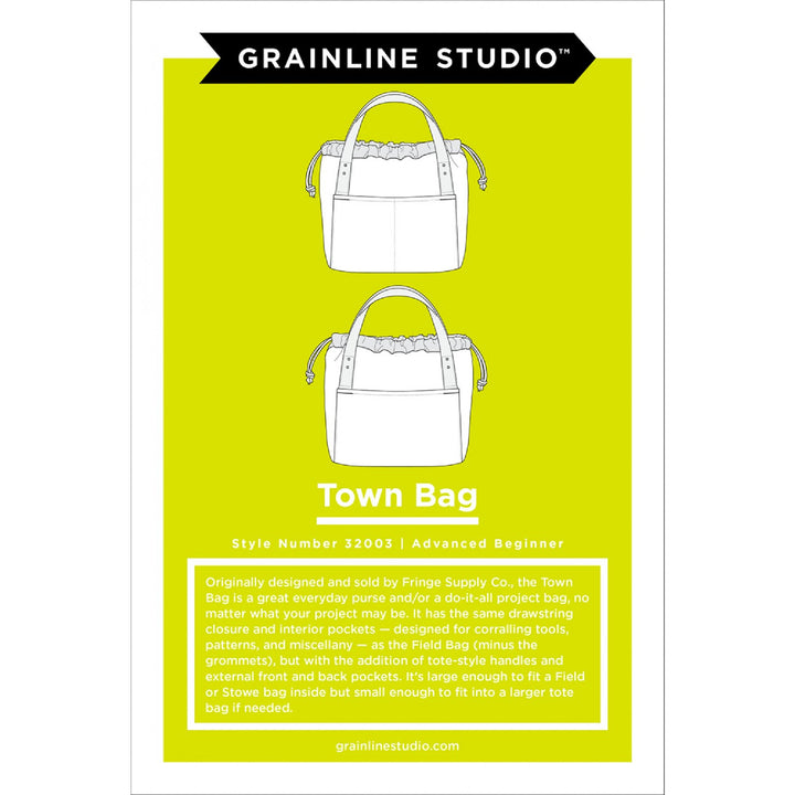 Grainline Studios Sewing Pattern - Town Bag