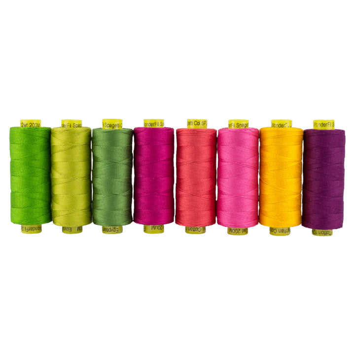 12 wt Cotton Thread Set - Wonderfil Spagetti Garden