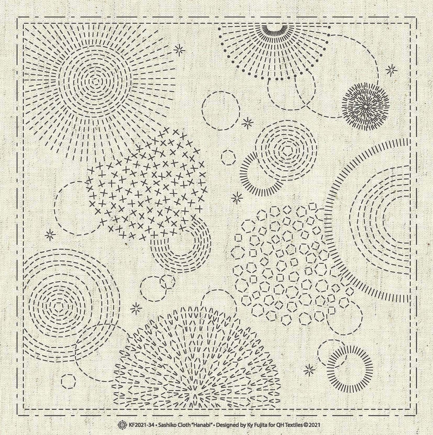 hamachan_dayo　0206 Seasons Sashiko Embroidery Sampler – Snuggly Monkey