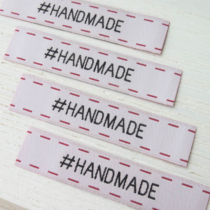 Woven Labels - #Handmade Labels - Snuggly Monkey