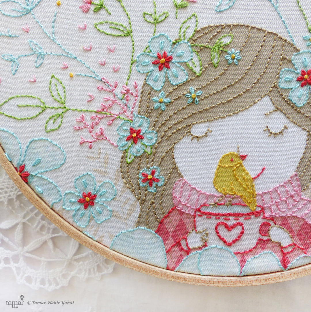 LOVE Hand Embroidery Kit – Snuggly Monkey