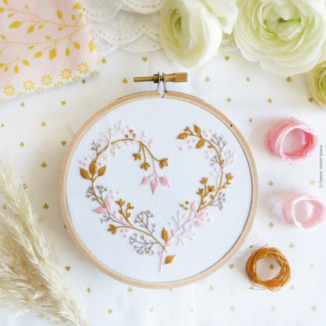 Wildflower Heart Embroidery Kit