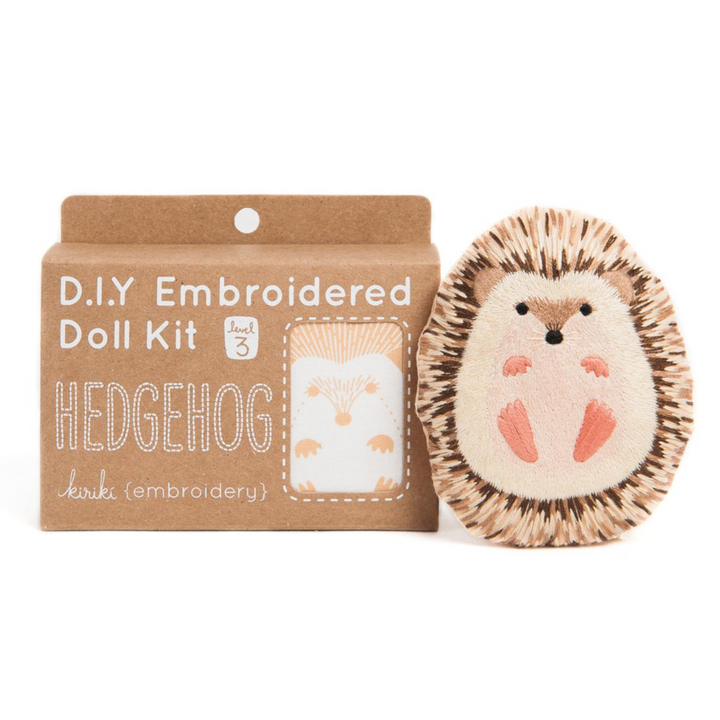 Kiriki Press Hedgehog Embroidery Kit Embroidery Kit - Snuggly Monkey