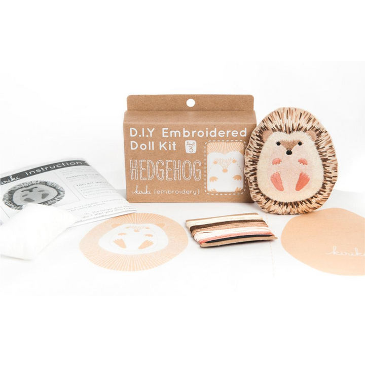 Kiriki Press Hedgehog Embroidery Kit Embroidery Kit - Snuggly Monkey