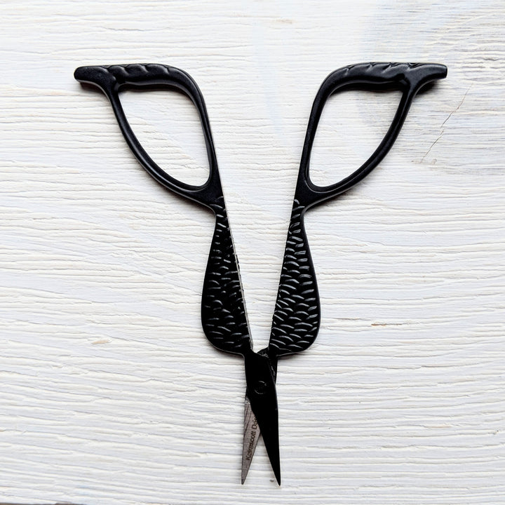 Primitive Black Mermaid Tail Embroidery Scissors Scissors - Snuggly Monkey