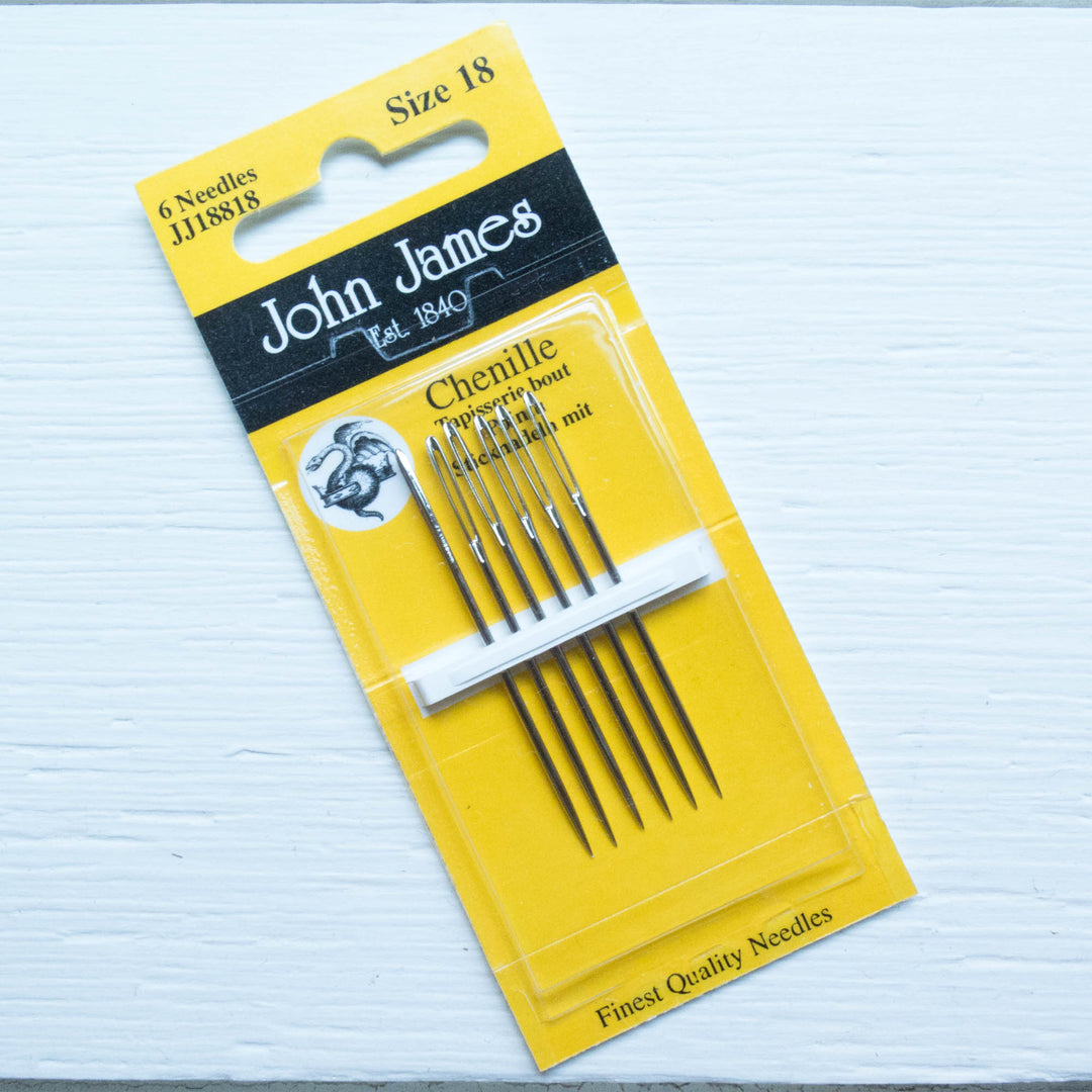 John James Chenille Needles - Size 18 Needles - Snuggly Monkey